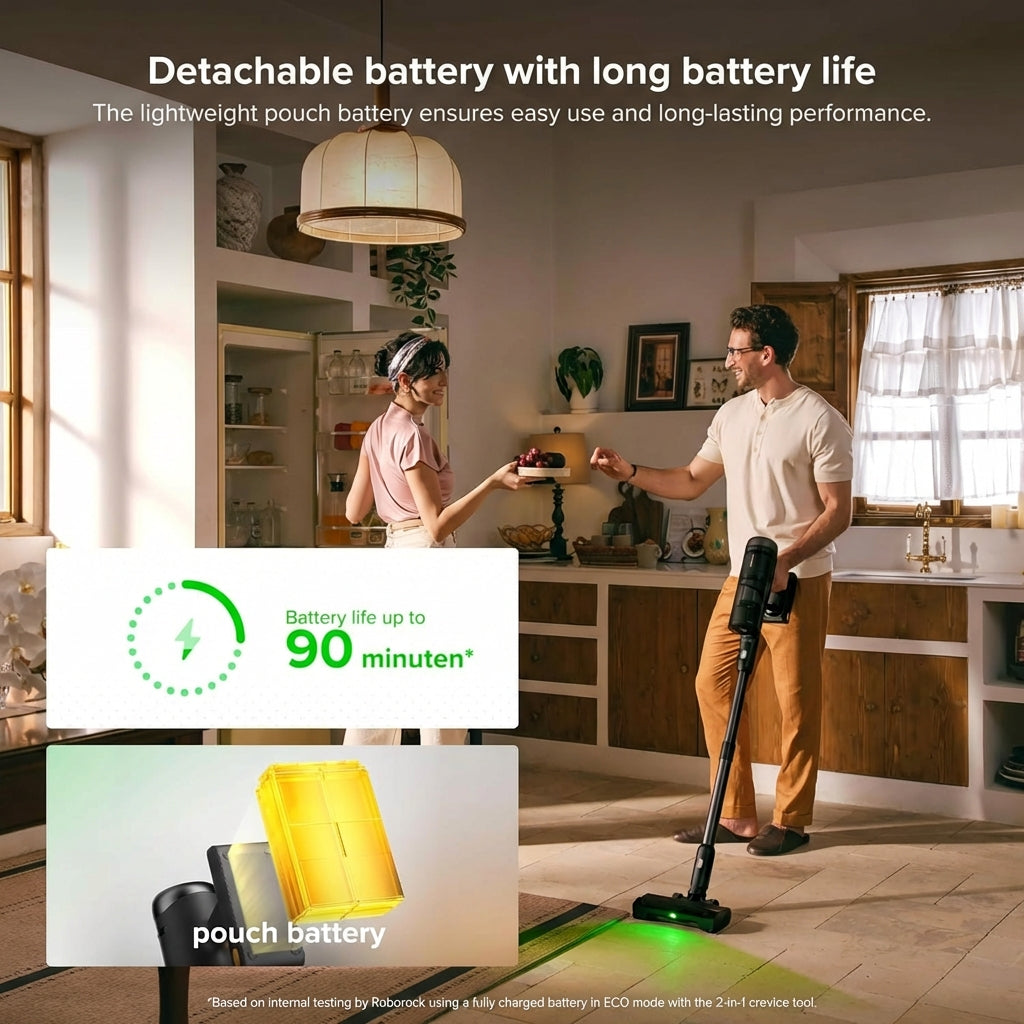 ROBOROCK H60 HUB Cordless Self Emptying Vacuum